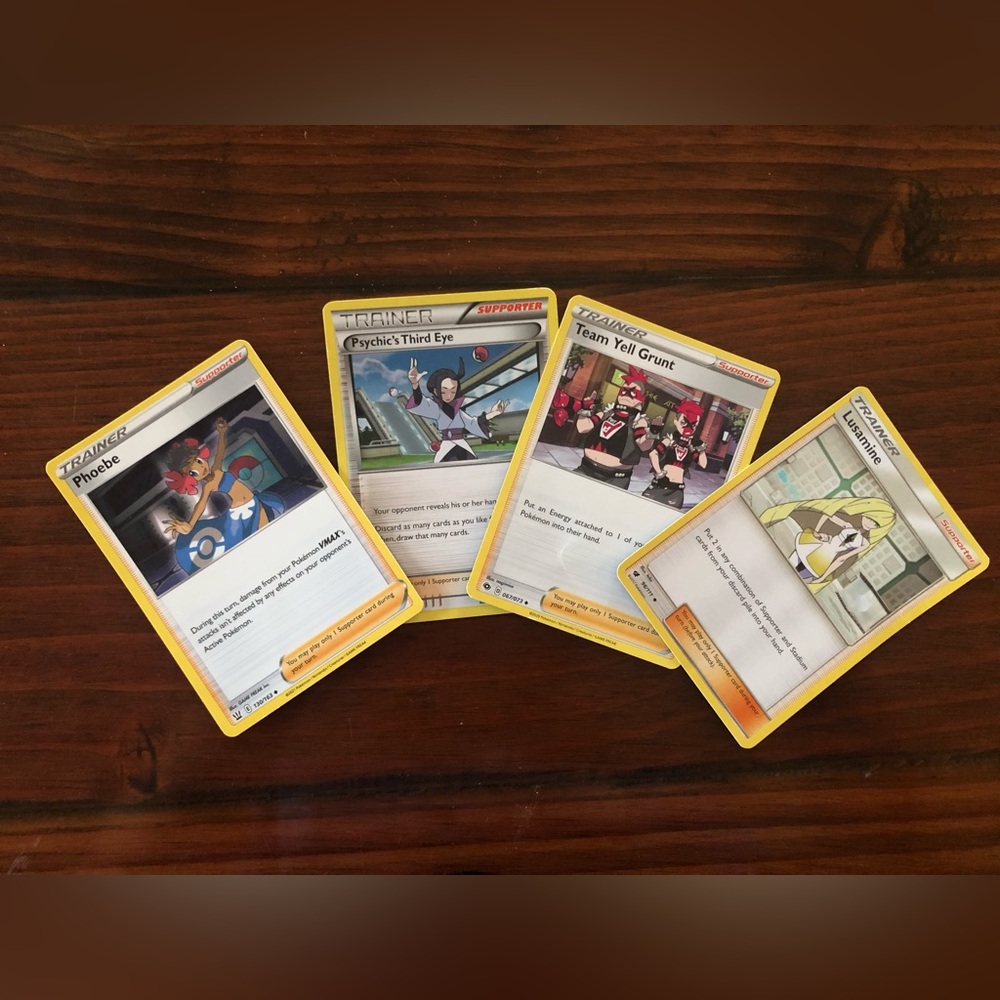 Pokémon Supporter Cards— LIKE NEW!
